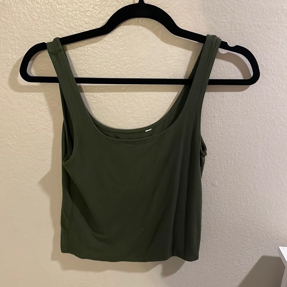 Dark green tank top